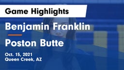 Benjamin Franklin  vs Poston Butte Game Highlights - Oct. 15, 2021