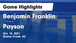 Benjamin Franklin  vs Payson Game Highlights - Oct. 15, 2021