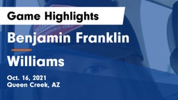 Benjamin Franklin  vs Williams Game Highlights - Oct. 16, 2021
