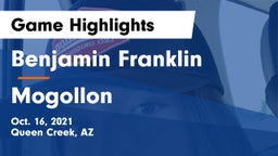 Benjamin Franklin  vs Mogollon Game Highlights - Oct. 16, 2021