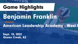 Benjamin Franklin  vs American Leadership Academy - West Foothills Game Highlights - Sept. 10, 2022
