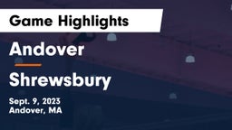 Andover  vs Shrewsbury  Game Highlights - Sept. 9, 2023