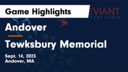 Andover  vs Tewksbury Memorial Game Highlights - Sept. 14, 2023