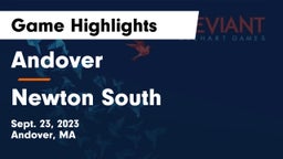 Andover  vs Newton South  Game Highlights - Sept. 23, 2023
