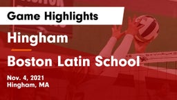 Hingham  vs Boston Latin School Game Highlights - Nov. 4, 2021