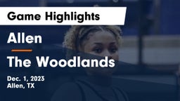 Allen  vs The Woodlands  Game Highlights - Dec. 1, 2023