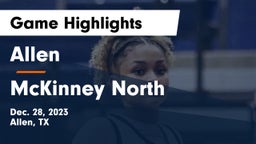Allen  vs McKinney North  Game Highlights - Dec. 28, 2023