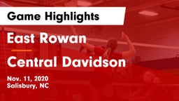 East Rowan  vs Central Davidson  Game Highlights - Nov. 11, 2020