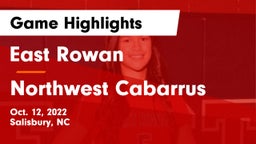 East Rowan  vs Northwest Cabarrus  Game Highlights - Oct. 12, 2022
