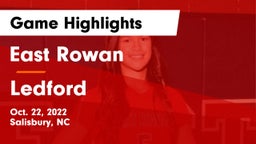 East Rowan  vs Ledford  Game Highlights - Oct. 22, 2022