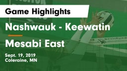 Nashwauk - Keewatin  vs Mesabi East  Game Highlights - Sept. 19, 2019