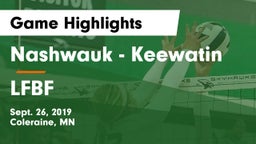 Nashwauk - Keewatin  vs LFBF Game Highlights - Sept. 26, 2019