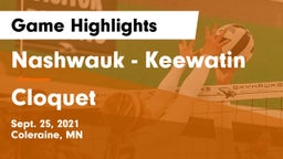 Nashwauk - Keewatin  vs Cloquet  Game Highlights - Sept. 25, 2021