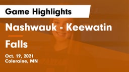 Nashwauk - Keewatin  vs Falls  Game Highlights - Oct. 19, 2021