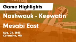 Nashwauk - Keewatin  vs Mesabi East Game Highlights - Aug. 28, 2023