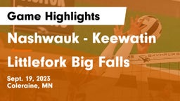 Nashwauk - Keewatin  vs Littlefork Big Falls Game Highlights - Sept. 19, 2023