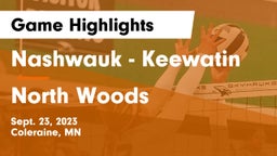 Nashwauk - Keewatin  vs North Woods Game Highlights - Sept. 23, 2023