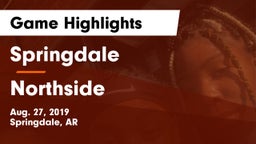 Springdale  vs Northside  Game Highlights - Aug. 27, 2019