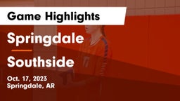 Springdale  vs Southside  Game Highlights - Oct. 17, 2023