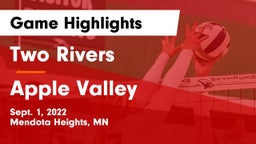 Two Rivers  vs Apple Valley  Game Highlights - Sept. 1, 2022