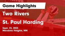 Two Rivers  vs St. Paul Harding  Game Highlights - Sept. 23, 2023