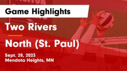 Two Rivers  vs North (St. Paul)  Game Highlights - Sept. 28, 2023