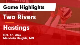 Two Rivers  vs Hastings  Game Highlights - Oct. 17, 2023