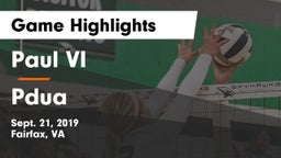 Paul VI  vs Pdua Game Highlights - Sept. 21, 2019