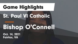 St. Paul VI Catholic  vs Bishop O'Connell  Game Highlights - Oct. 14, 2021