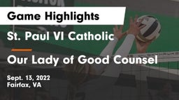 St. Paul VI Catholic  vs Our Lady of Good Counsel  Game Highlights - Sept. 13, 2022