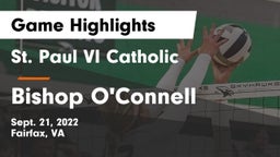 St. Paul VI Catholic  vs Bishop O'Connell  Game Highlights - Sept. 21, 2022