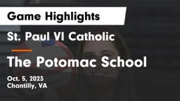 St. Paul VI Catholic  vs The Potomac School Game Highlights - Oct. 5, 2023