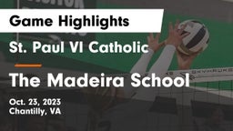 St. Paul VI Catholic  vs The Madeira School Game Highlights - Oct. 23, 2023