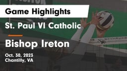 St. Paul VI Catholic  vs Bishop Ireton  Game Highlights - Oct. 30, 2023
