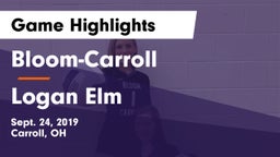 Bloom-Carroll  vs Logan Elm Game Highlights - Sept. 24, 2019