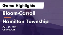 Bloom-Carroll  vs Hamilton Township Game Highlights - Oct. 10, 2019