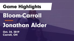 Bloom-Carroll  vs Jonathan Alder Game Highlights - Oct. 24, 2019