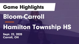 Bloom-Carroll  vs Hamilton Township HS Game Highlights - Sept. 22, 2020