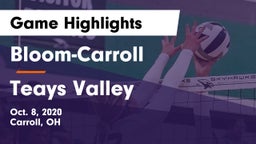 Bloom-Carroll  vs Teays Valley  Game Highlights - Oct. 8, 2020