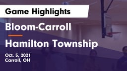 Bloom-Carroll  vs Hamilton Township  Game Highlights - Oct. 5, 2021