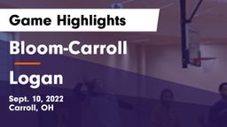 Bloom-Carroll  vs Logan  Game Highlights - Sept. 10, 2022