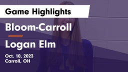 Bloom-Carroll  vs Logan Elm  Game Highlights - Oct. 10, 2023
