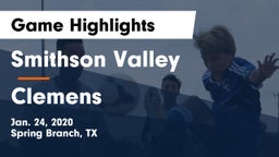 Smithson Valley  vs Clemens  Game Highlights - Jan. 24, 2020