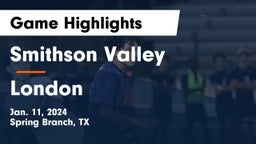 Smithson Valley  vs London  Game Highlights - Jan. 11, 2024