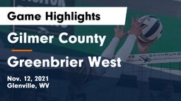 Gilmer County  vs Greenbrier West  Game Highlights - Nov. 12, 2021
