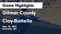 Gilmer County  vs Clay-Battelle  Game Highlights - Aug. 25, 2022