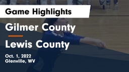 Gilmer County  vs Lewis County  Game Highlights - Oct. 1, 2022