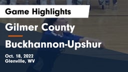 Gilmer County  vs Buckhannon-Upshur  Game Highlights - Oct. 18, 2022