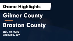 Gilmer County  vs Braxton County Game Highlights - Oct. 18, 2022
