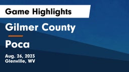 Gilmer County  vs Poca  Game Highlights - Aug. 26, 2023